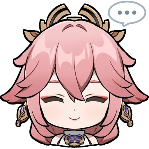 😑 Стикер «Chibi Genshin Impact» для Telegram