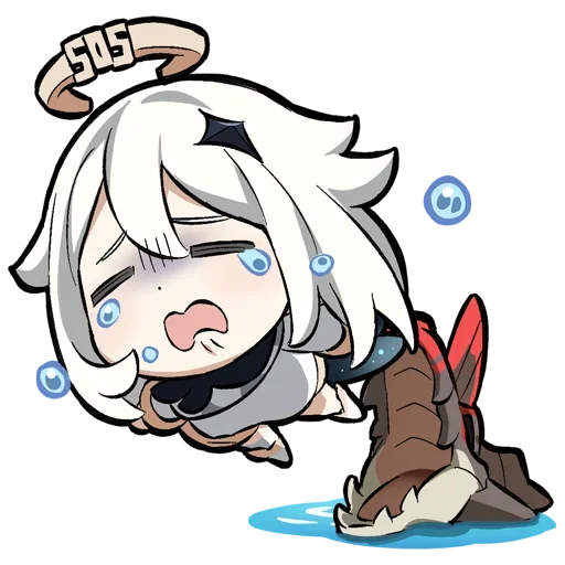 🥲 Стикер «Chibi Genshin Impact» для Telegram