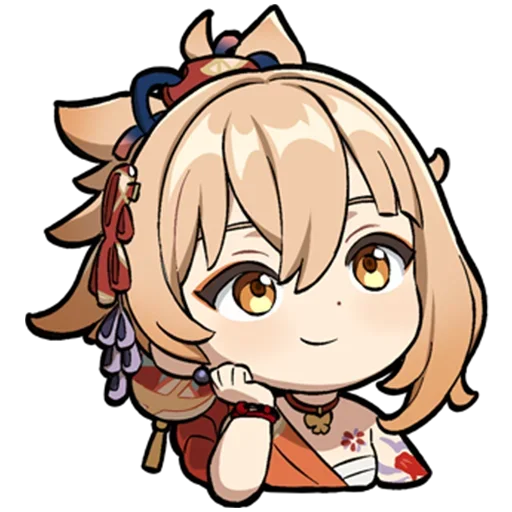 😍 Стикер «Chibi Genshin Impact» для Telegram