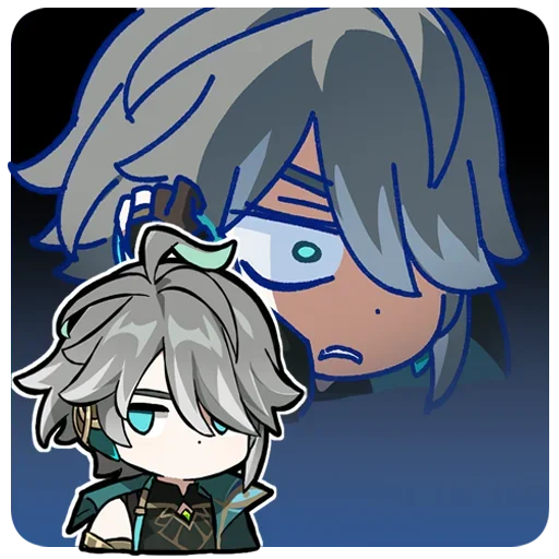 😑 Стикер «Chibi Genshin Impact» для Telegram