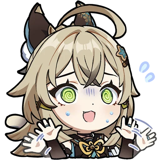 😅 Стикер «Chibi Genshin Impact» для Telegram