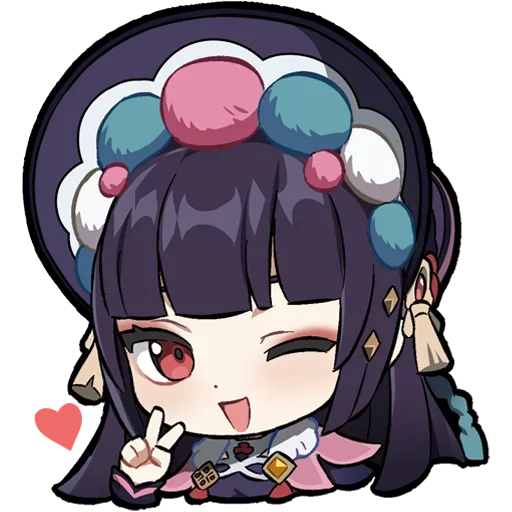 ❤️ Стикер «Chibi Genshin Impact» для Telegram