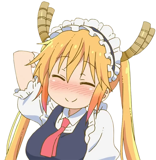 ☺️ Стикер «Tooru Kobayashisan Chi no Maid Dragon» для Telegram