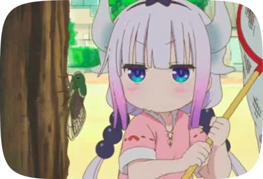 🎋 Стикер «Tooru Kobayashisan Chi no Maid Dragon» для Telegram