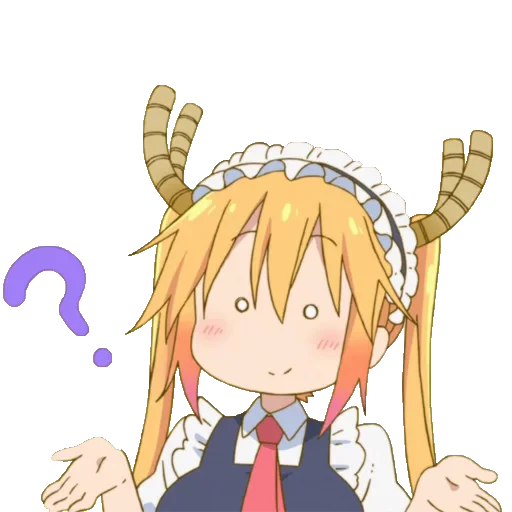 ❓ Стикер «Tooru Kobayashisan Chi no Maid Dragon» для Telegram