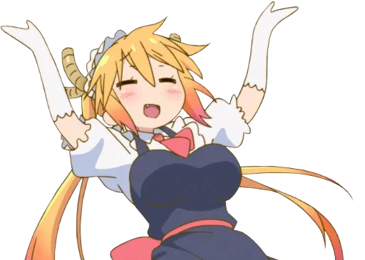 👐 Стикер «Tooru Kobayashisan Chi no Maid Dragon» для Telegram