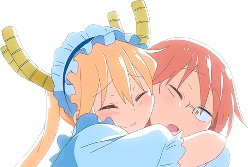 🤗 Стикер «Tooru Kobayashisan Chi no Maid Dragon» для Telegram
