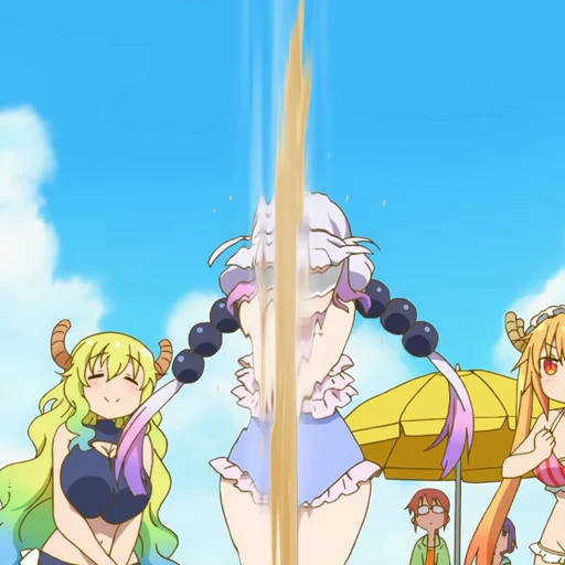 🎋 Стикер «Tooru Kobayashisan Chi no Maid Dragon» для Telegram