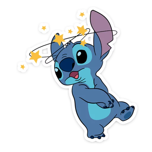 🤪 Стикер «Стич и Новый год» для Telegram