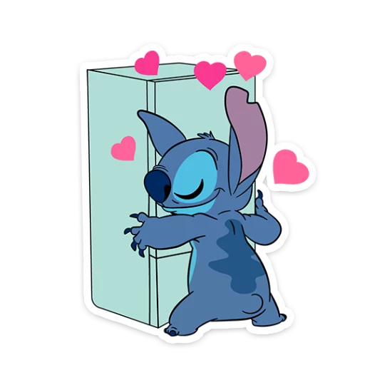 😘 Стикер «Стич и Новый год» для Telegram