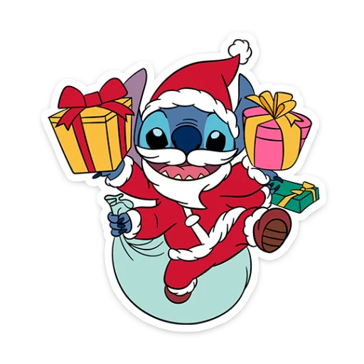 🎁 Стикер «Стич и Новый год» для Telegram
