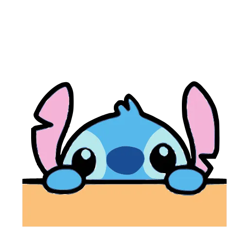 👀 Стикер «Stitch and Angel» для Telegram