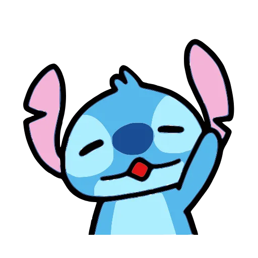 👋 Стикер «Stitch and Angel» для Telegram