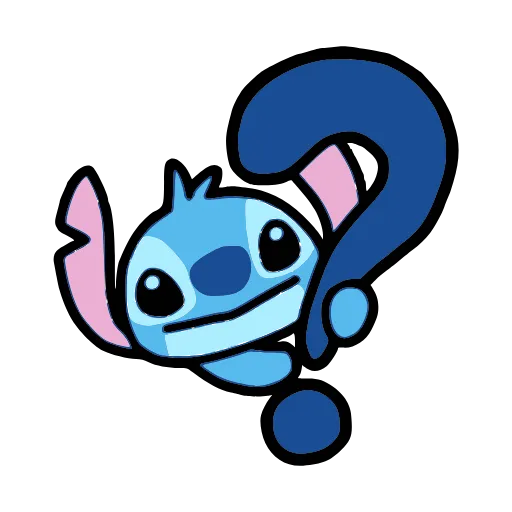 ❔ Стикер «Stitch and Angel» для Telegram