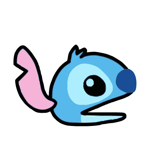 🗣️ Стикер «Stitch and Angel» для Telegram