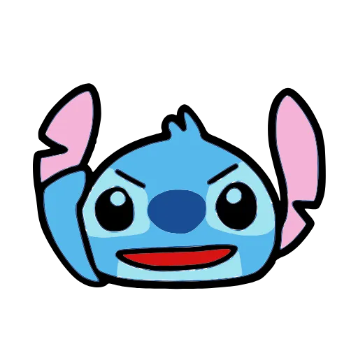 🫡 Стикер «Stitch and Angel» для Telegram