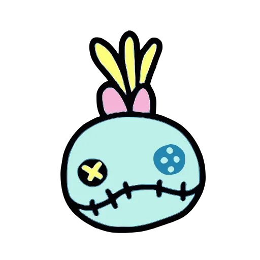 🧸 Стикер «Stitch and Angel» для Telegram