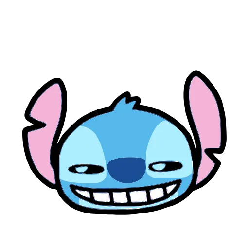 😁 Стикер «Stitch and Angel» для Telegram