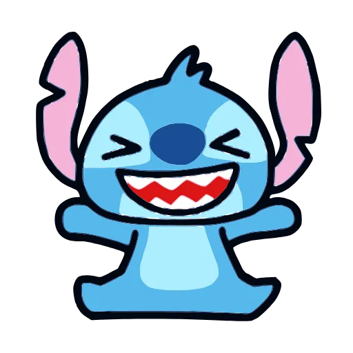 😁 Стикер «Stitch and Angel» для Telegram