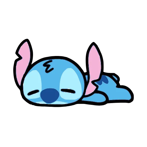 😪 Стикер «Stitch and Angel» для Telegram
