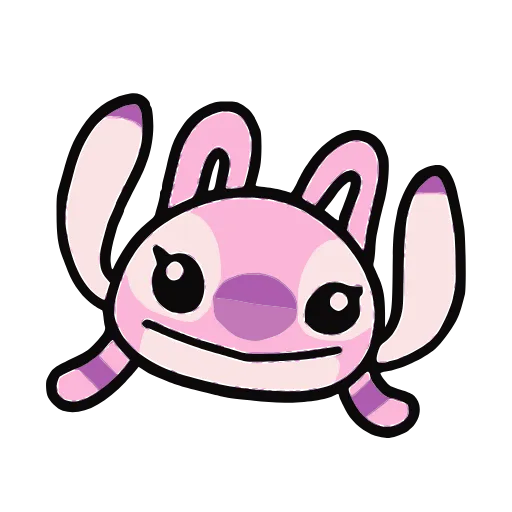 🙂 Стикер «Stitch and Angel» для Telegram
