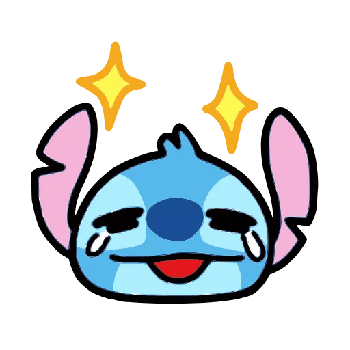 🥹 Стикер «Stitch and Angel» для Telegram
