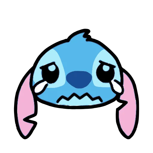 😭 Стикер «Stitch and Angel» для Telegram