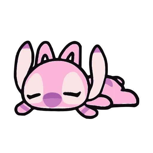 😪 Стикер «Stitch and Angel» для Telegram