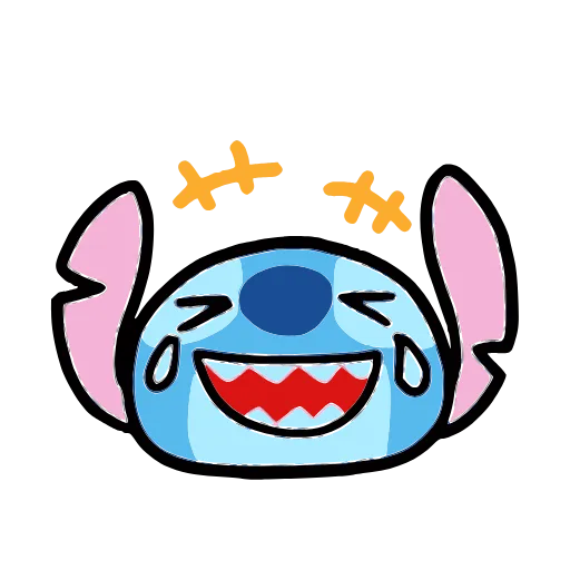😂 Стикер «Stitch and Angel» для Telegram