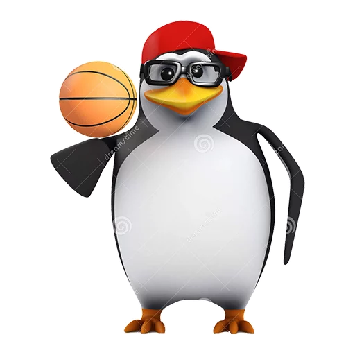 🏀 Стикер «Dank 3d stock penguins» для Telegram