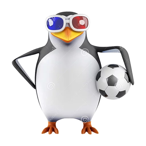 ⚽ Стикер «Dank 3d stock penguins» для Telegram