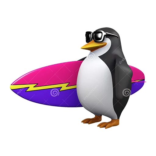 🏄 Стикер «Dank 3d stock penguins» для Telegram