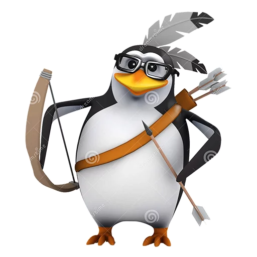 🏹 Стикер «Dank 3d stock penguins» для Telegram
