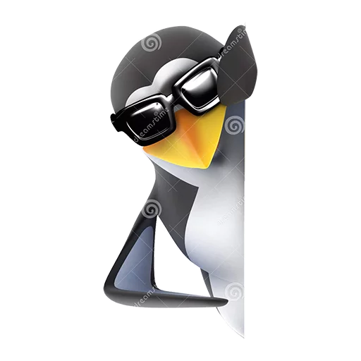😎 Стикер «Dank 3d stock penguins» для Telegram