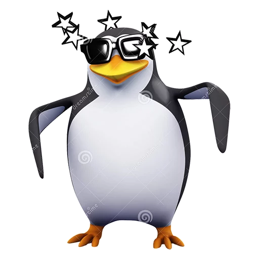 ⭐ Стикер «Dank 3d stock penguins» для Telegram