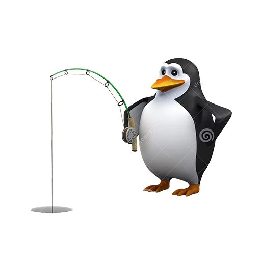 🎣 Стикер «Dank 3d stock penguins» для Telegram