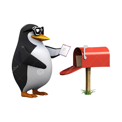 📬 Стикер «Dank 3d stock penguins» для Telegram