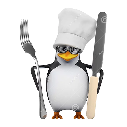 🍴 Стикер «Dank 3d stock penguins» для Telegram