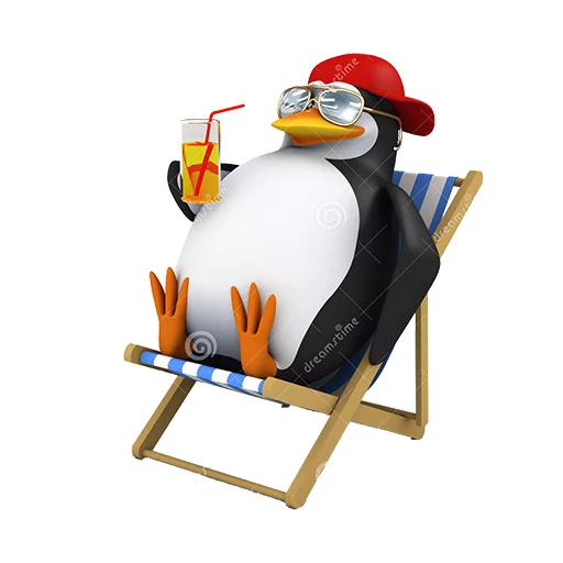 🍹 Стикер «Dank 3d stock penguins» для Telegram