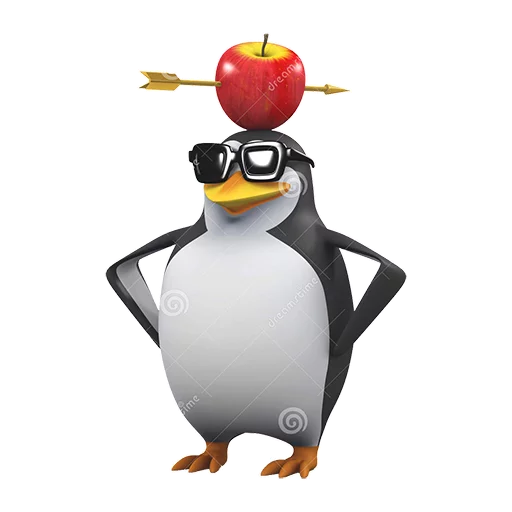 🍎 Стикер «Dank 3d stock penguins» для Telegram