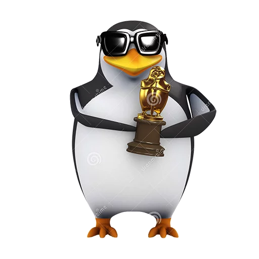 🏆 Стикер «Dank 3d stock penguins» для Telegram