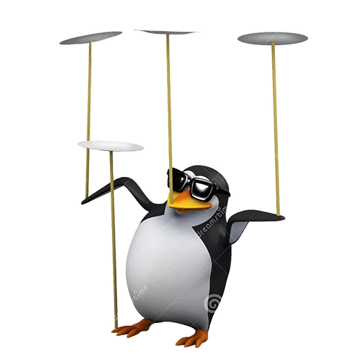 🍽 Стикер «Dank 3d stock penguins» для Telegram