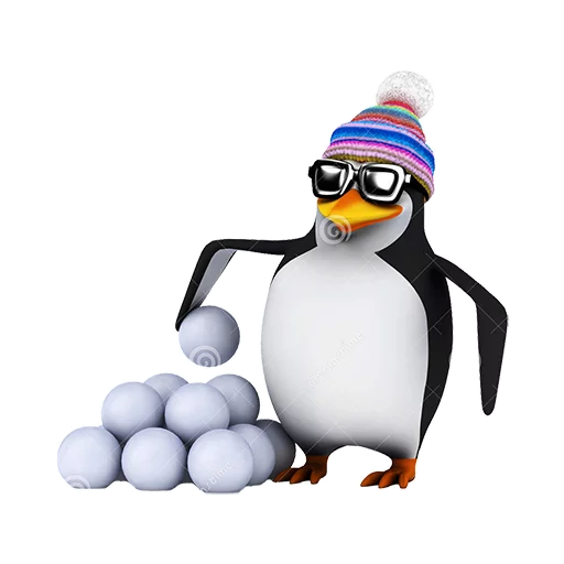 ☃ Стикер «Dank 3d stock penguins» для Telegram