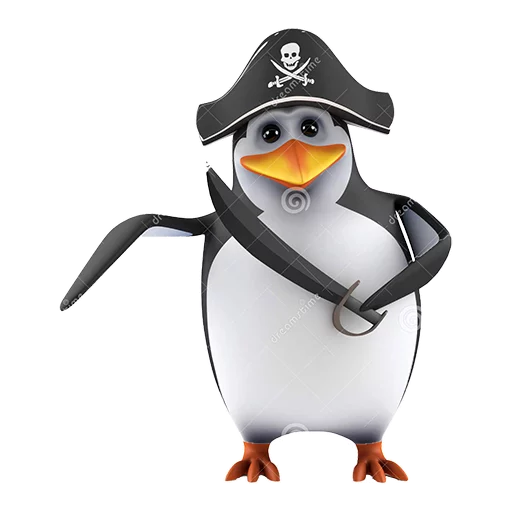 🏴 Стикер «Dank 3d stock penguins» для Telegram
