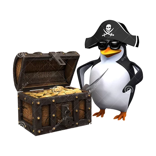 🏴 Стикер «Dank 3d stock penguins» для Telegram