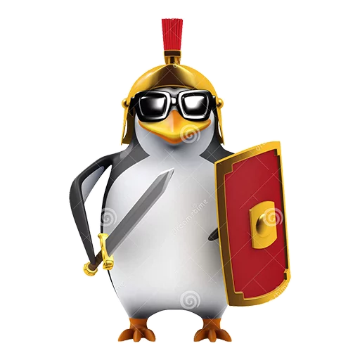 🛡 Стикер «Dank 3d stock penguins» для Telegram
