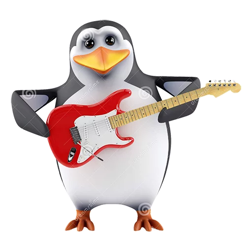 🎸 Стикер «Dank 3d stock penguins» для Telegram
