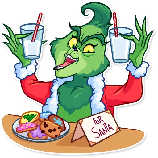 😃 Стикер «Grinch» для Telegram