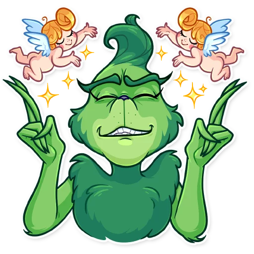 🤞 Стикер «Grinch» для Telegram