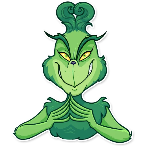 😈 Стикер «Grinch» для Telegram